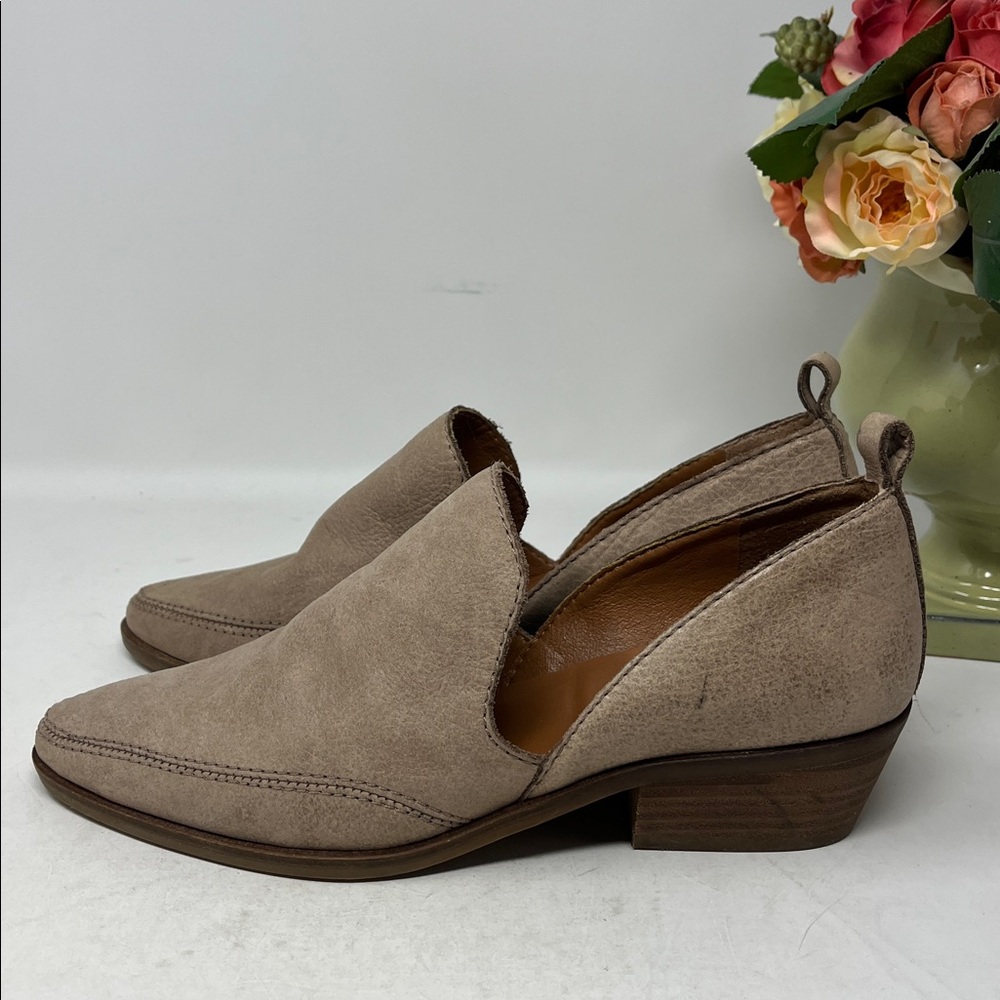 LUCKY BRAND Mahzan loafers tan hazel leather pointed almond toe women’s sz 6.5 - Picture 2 of 14